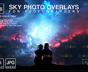 Night sky photo overlays & Photoshop overlay