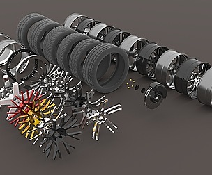 Aftermarket Tuner Wheels and Rims (Customizable)