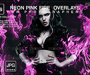 Burn overlays & Fire png, Photoshop overlay