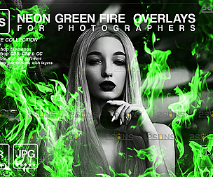 Burn overlays & Fire png, Photoshop overlay