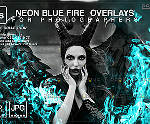 Burn overlays & Fire png, Photoshop overlay