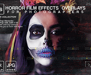 Horror effects, Film Grain Textures, Dust Grain