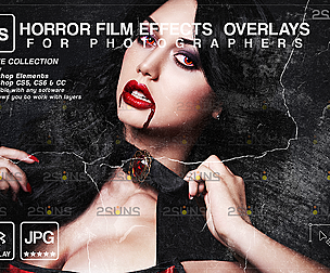 Horror effects, Film Grain Textures, Dust Grain
