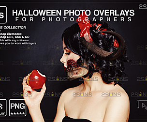 Halloween overlay & Halloween digital backdrop