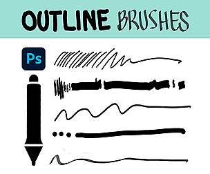 Outline Brushes | Adobe Photoshop