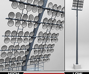 Stadium light lux rounded large