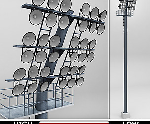 Stadium light lux round