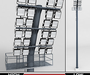 Stadium light lux box
