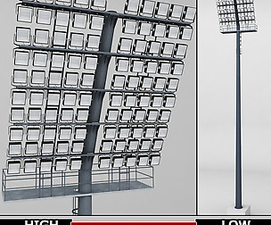 Stadium light lux box large