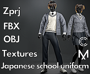 Marvelous Designer + Clo3d : School uniform