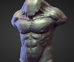 TORSO1 high poly sculpt
