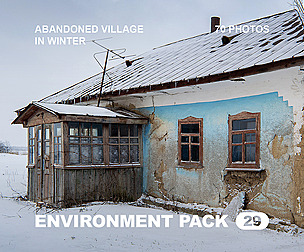 EP29 / Abandoned Village in Winter — photo reference pack