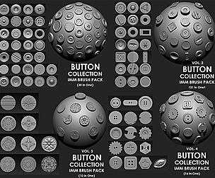 BUNDLE BUTTONS MEGA PACK (4 IN ONE - 77 BRUSHES)