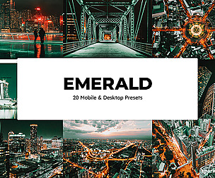 20 Emerald Lightroom Presets and LUTs