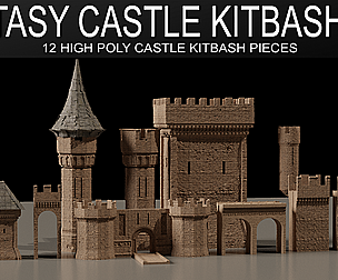 Fantasy Castle Kitbash Set