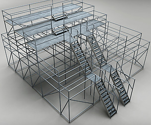 Scaffolding judge stand industrial