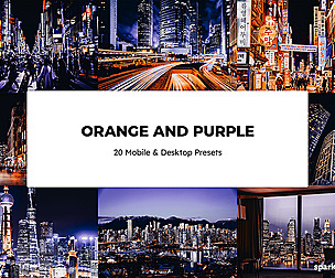 20 Orange and Purple Lightroom Presets and LUTs