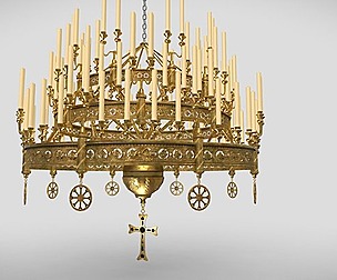 Large victorian chandelier