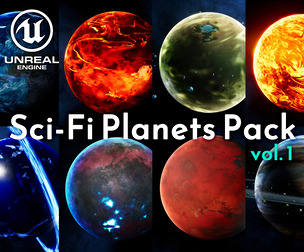 Sci-Fi Planets Pack vol 1