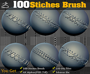 100 Stiches Brush + Alpha