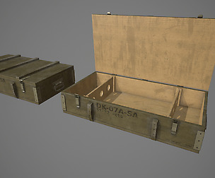 Crate Low Poly Game Ready