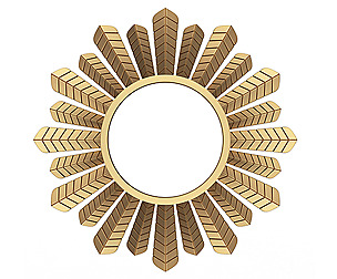 Leaf Round Mirror 02