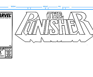 The Punisher Comic Book Cover Template
