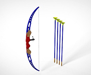 Toy Bow And Arrow Dart Playset