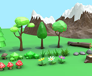 Low Poly Nature Assets