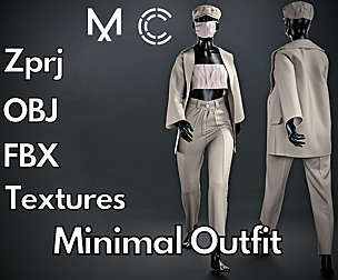 Marvelous Designer + Clo3d : Minimal outfit