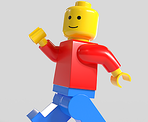 Lego Minifigure 3D Model
