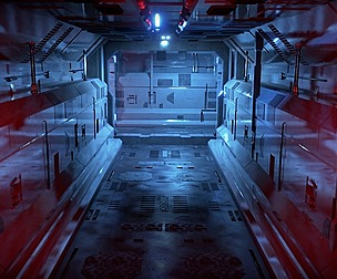 Dark Sci-fi Corridor
