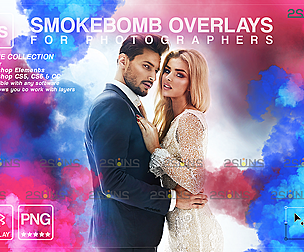 Smoke bomb overlay & Gender reveal smoke overlay