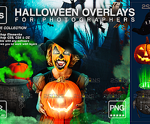 Halloween overlay, Halloween pumpkin overlays
