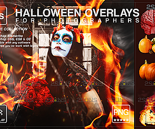 Halloween overlay,  Photoshop overlay