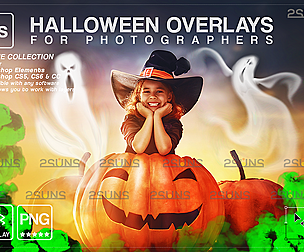 Halloween overlay, Ghost overlay
