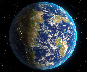 Completely Procedural Earth (Blender)