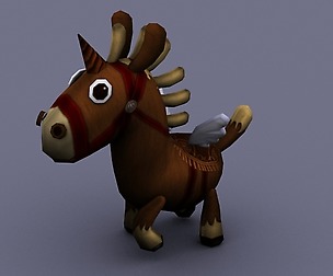 funny horse brown cartoon