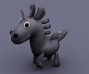 funny horse gray cartoon