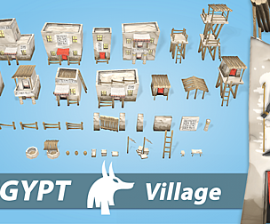 Egypt RTS Fantasy Buildings