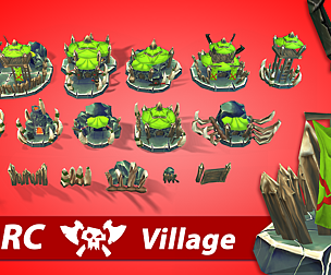Orc RTS Fantasy Buildings