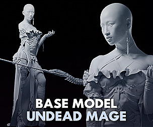 Undead Mage Base Model