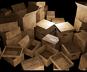 Old Cardboard Boxes