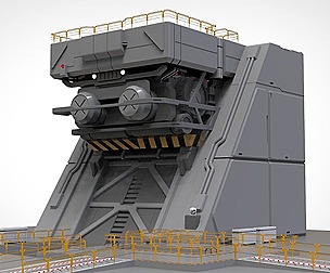 sci-fi Architectural Element 1