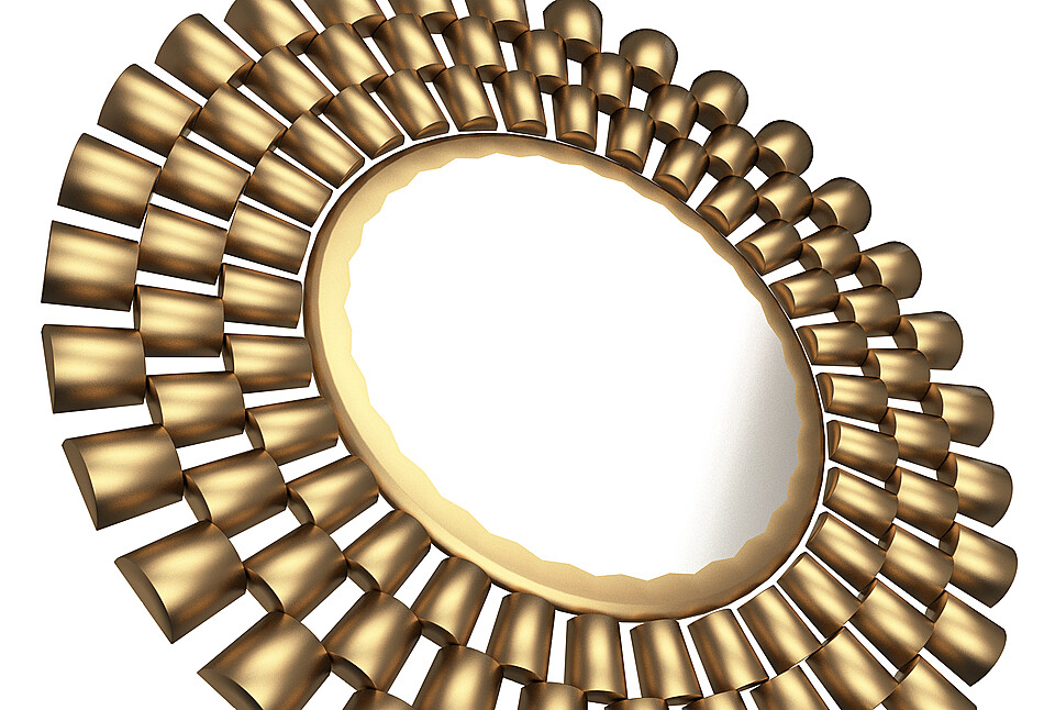 Round Mirror Wall Art Decor