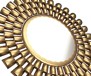 Round Mirror Wall Art Decor