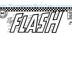 The Flash Comic Book Cover Template
