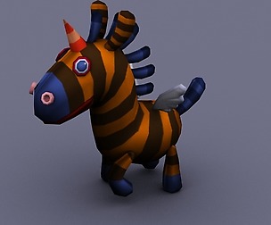 funny horse yellow cartoon