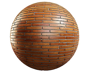 Wooden Bricks Wall PBR Material