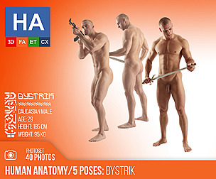 Human Anatomy|Bystrik 5 Various Poses|40 Photos